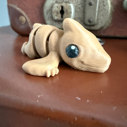 Jiggle Pet Plastic 3D Print Keychain  - Pterodactyl Dinosaur