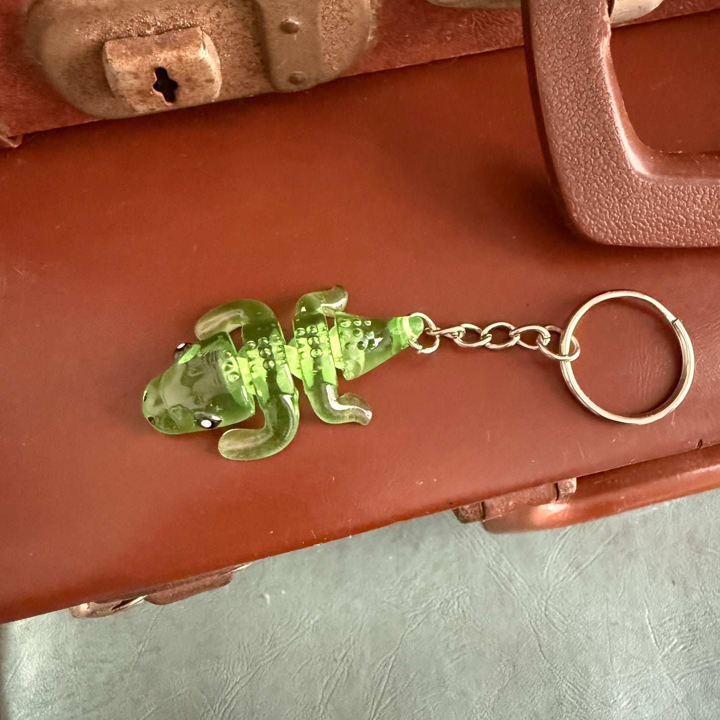 Jiggle Pet Resin 3D Print Keychain - Crocodile