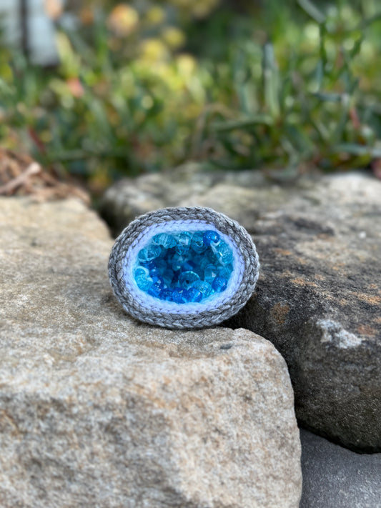 Crochet Crystal Geode - Small