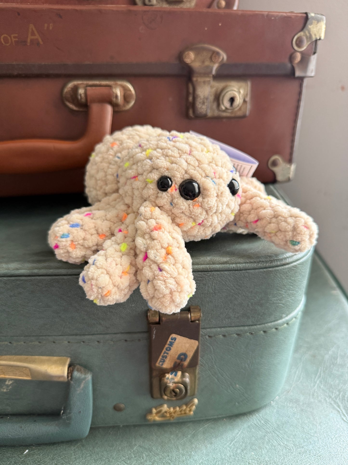Spindle Spider Plush – Handmade Crochet Plush Halloween Spider