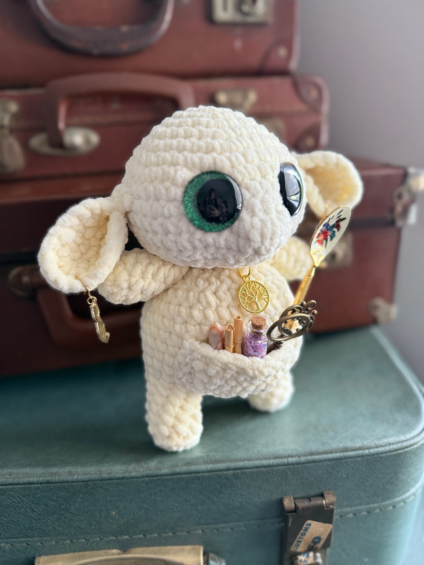 Glimmer Goblin — Handcrafted Crochet Plush (With Official Release Papers)