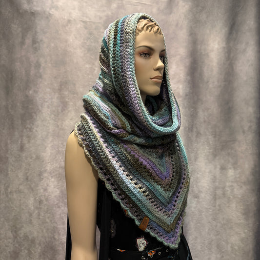 Oleander Hooded Scarf - Crochet Cowl