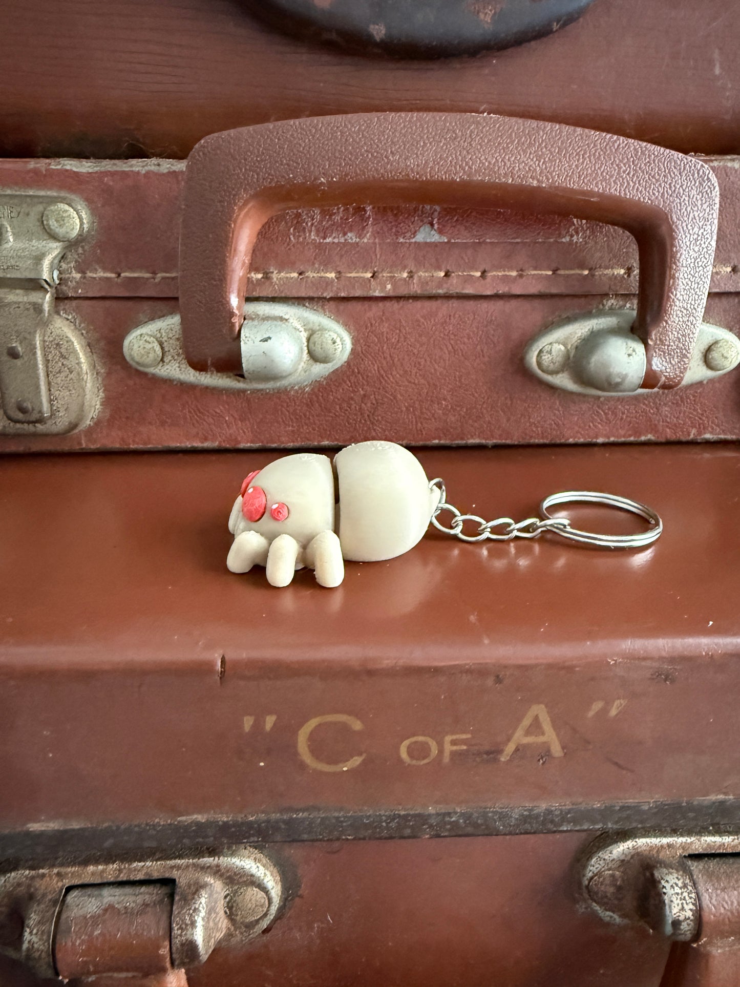Jiggle Pet Plastic 3D Print Keychain - Spider