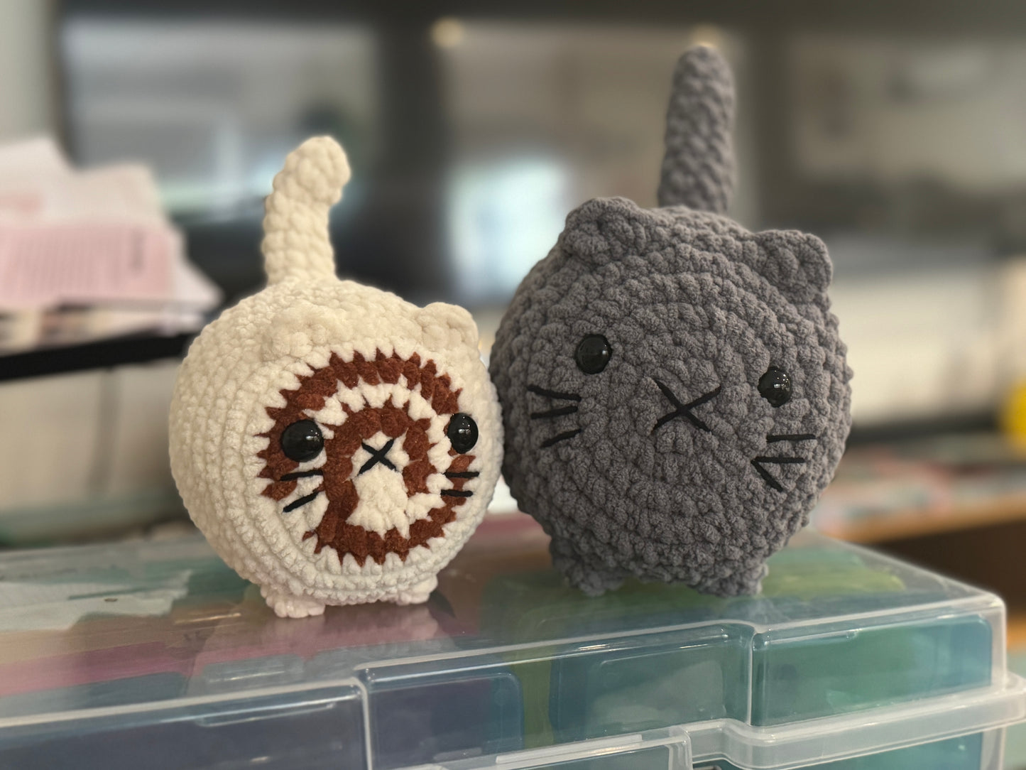 Crochet Loaf Kitty Cat Large