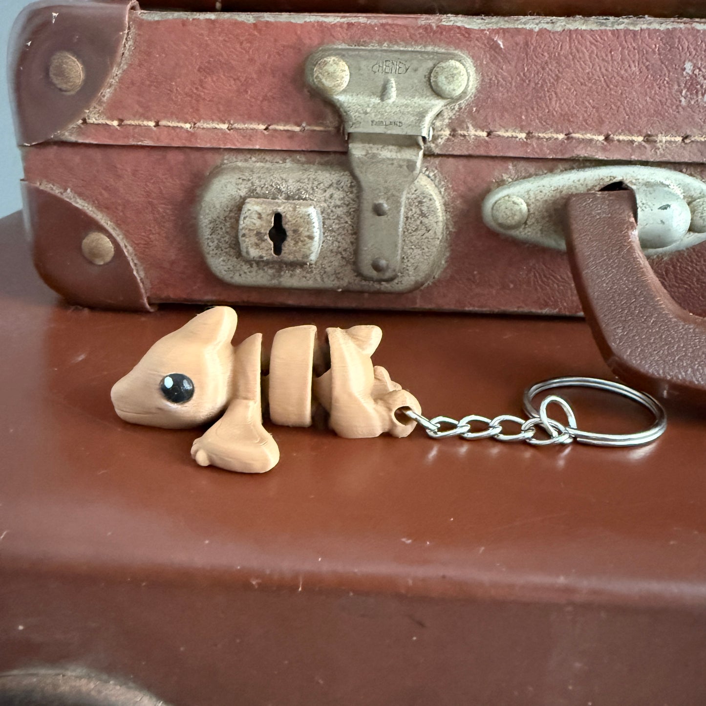 Jiggle Pet Plastic 3D Print Keychain - Pterodactyl Dinosaur