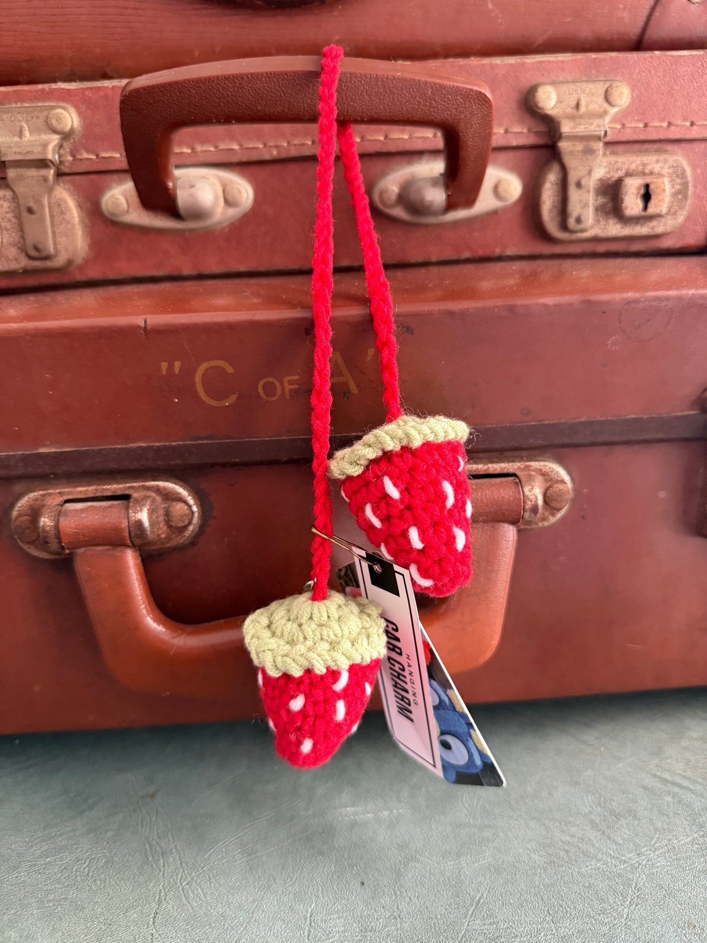 Crochet Amigurumi Charm — Decorative Car & Bag Accessory