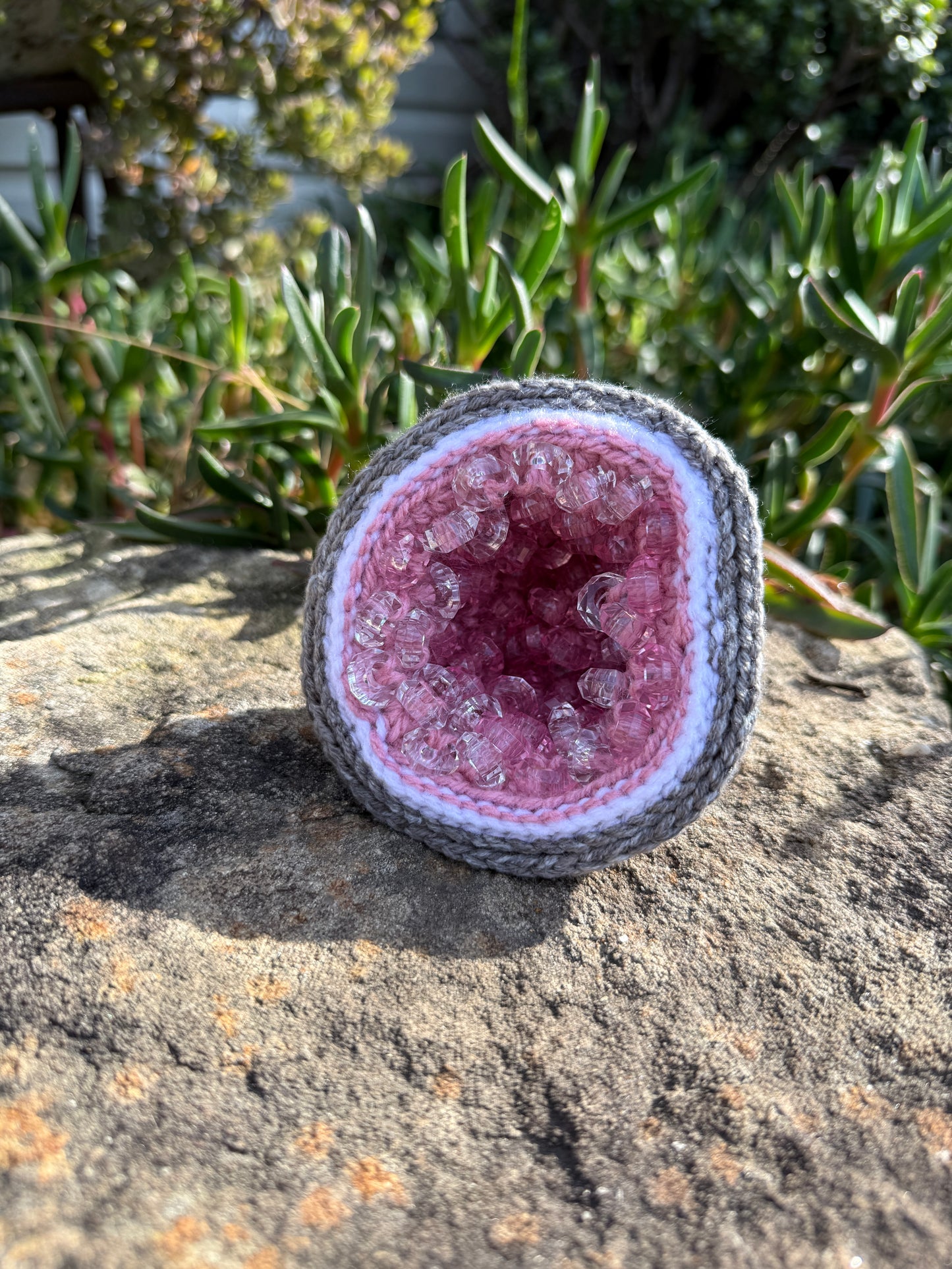 Crochet Crystal Geode - Medium