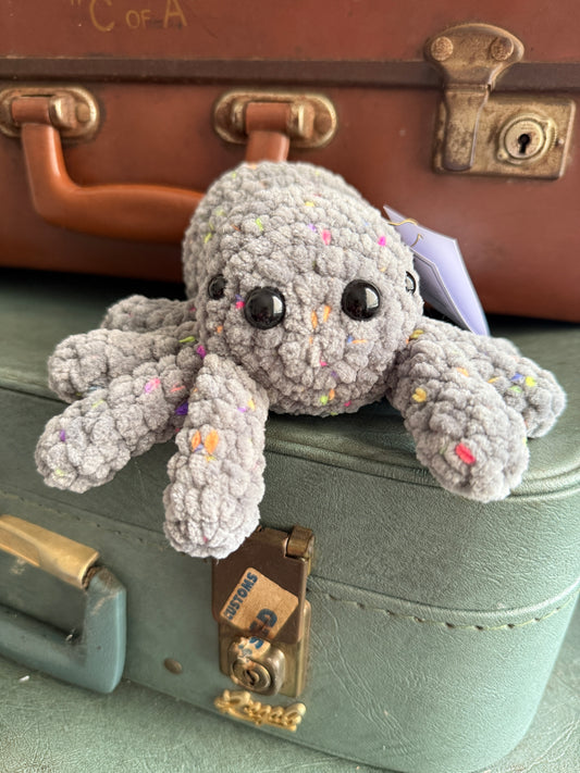 Spindle Spider Plush – Handmade Crochet Plush Halloween Spider