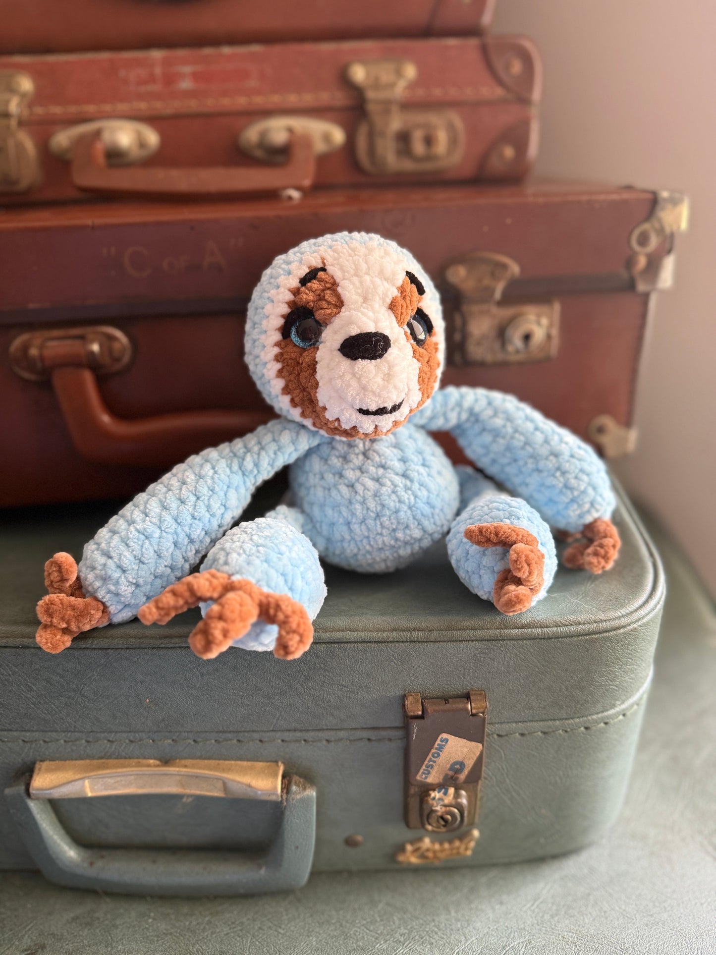 Sammy The Sloth Crochet Plush