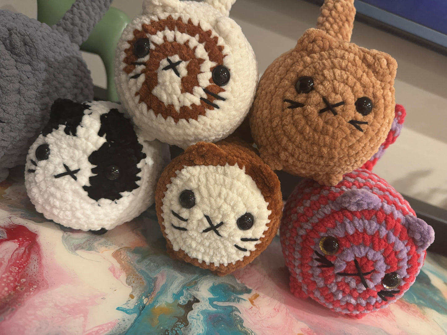 Crochet Loaf Kitty Cat Plush