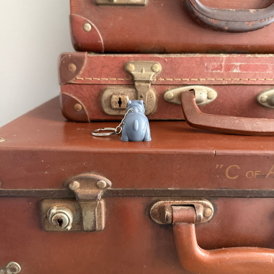 Jiggle Pet Resin 3D Print Keychain - Hippo