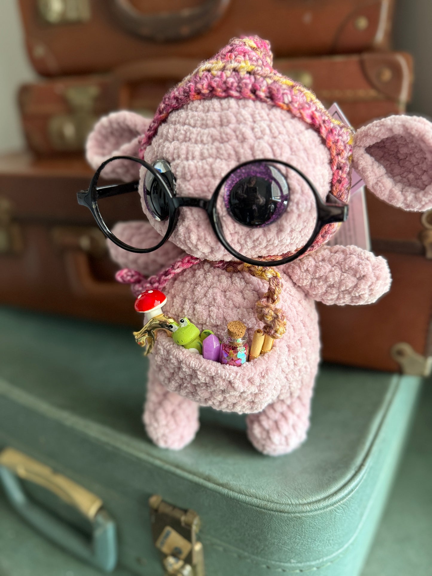 Glimmer Goblin — Handcrafted Crochet Plush (With Official Release Papers)