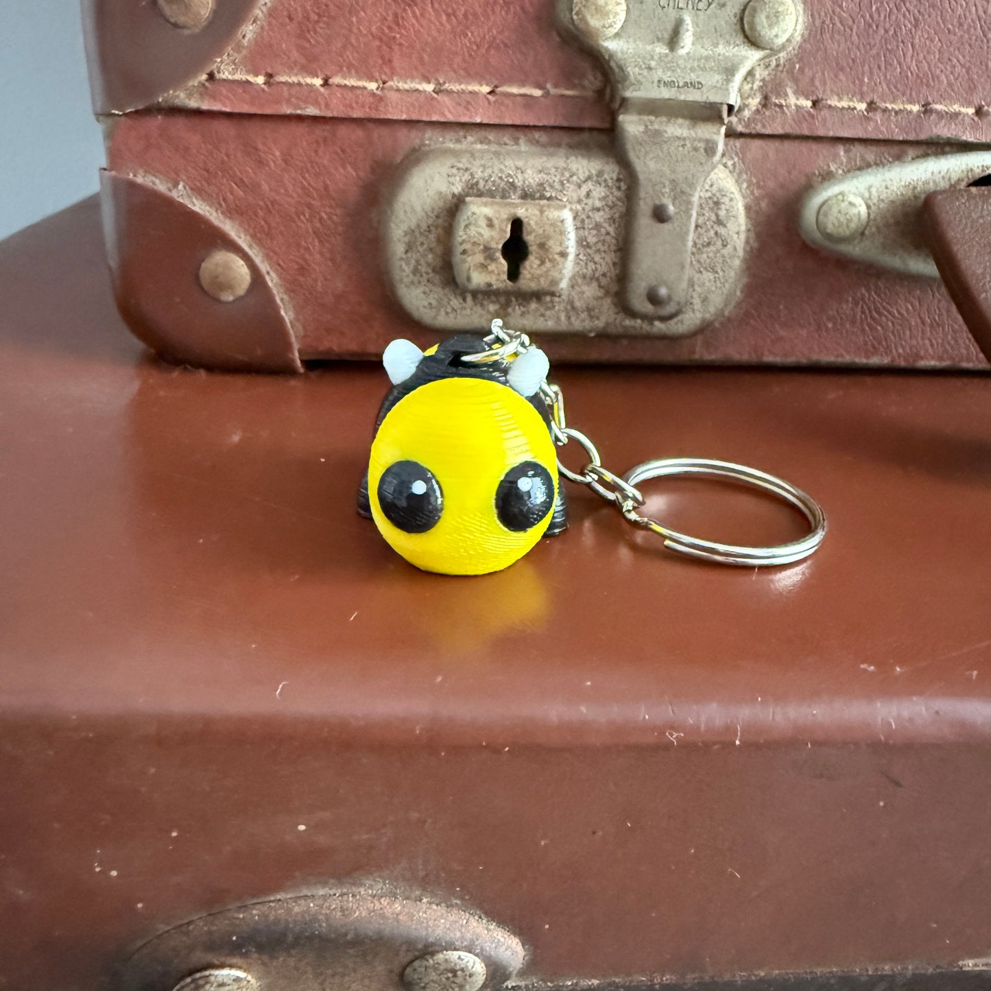 Jiggle Pet Plastic 3D Print Keychain - Bumble Bee
