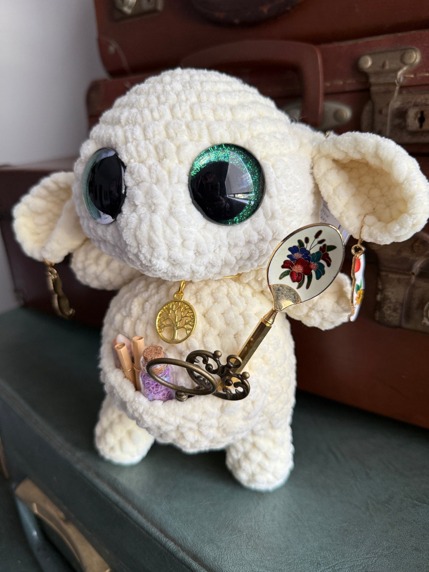 Glimmer Goblin — Handcrafted Crochet Plush (With Official Release Papers)