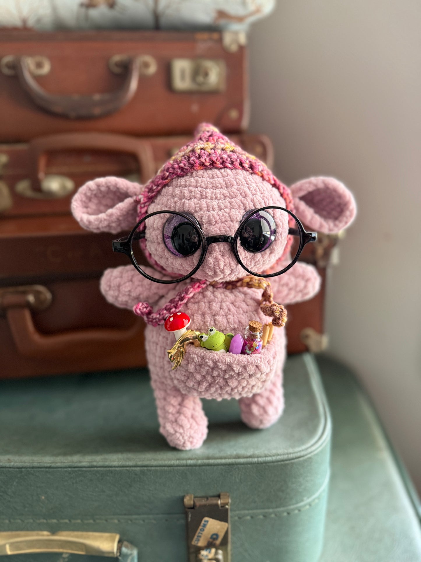 Glimmer Goblin — Handcrafted Crochet Plush (With Official Release Papers)