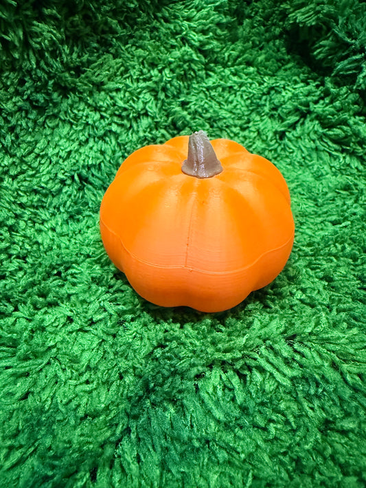Pumpkin Pot Plastic 3D Print Trinket Pot with Lid