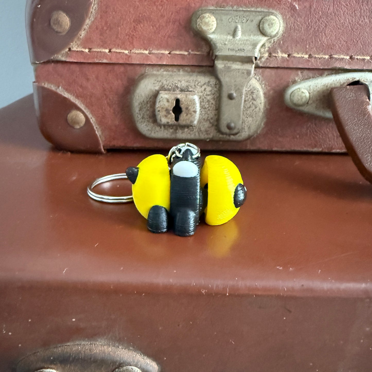 Jiggle Pet Plastic 3D Print Keychain - Bumble Bee