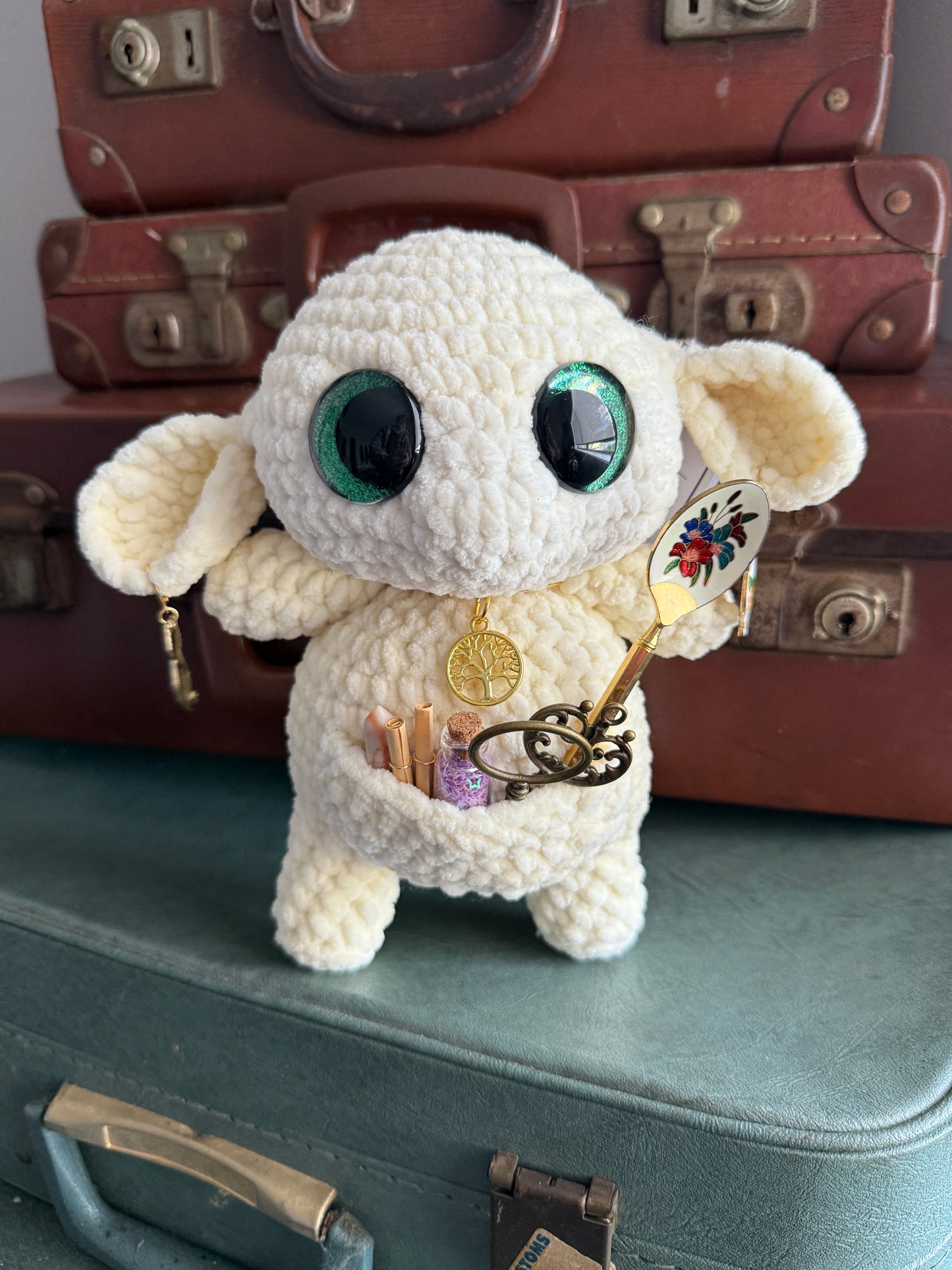 Glimmer Goblin — Handcrafted Crochet Plush (With Official Release Papers)