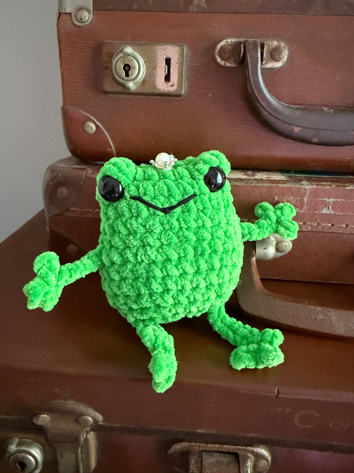 Crochet Squeaky Frog Prince