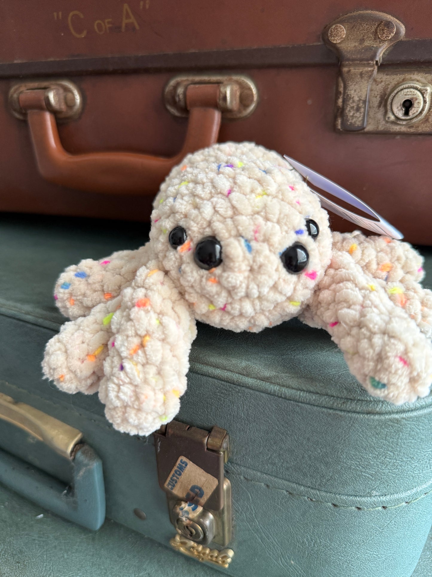 Spindle Spider Plush – Handmade Crochet Plush Halloween Spider