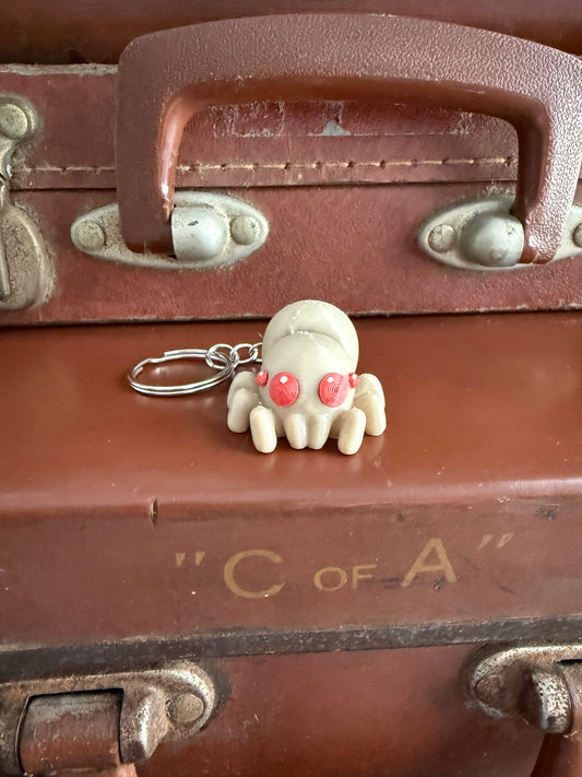 Jiggle Pet Plastic 3D Print Keychain  - Spider
