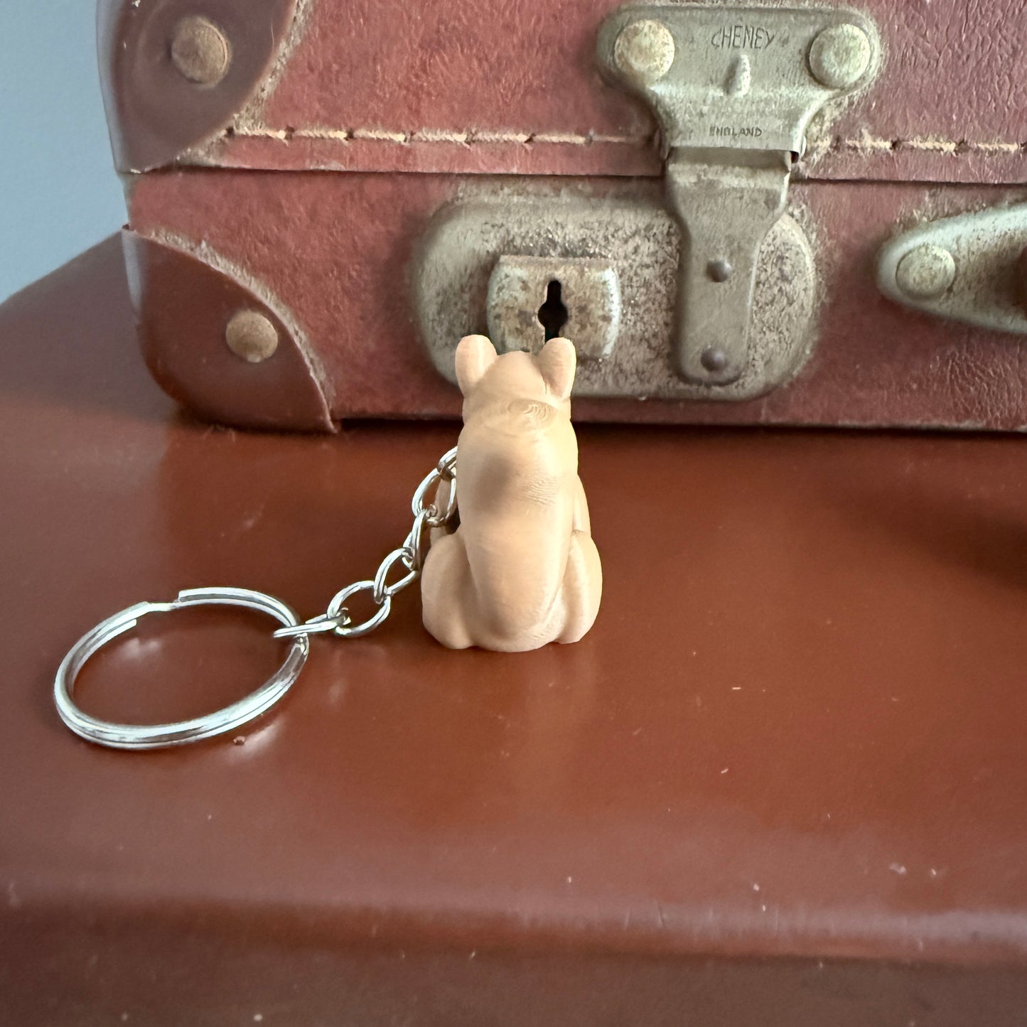 Jiggle Pet Plastic 3D Print Keychain - Squirrel