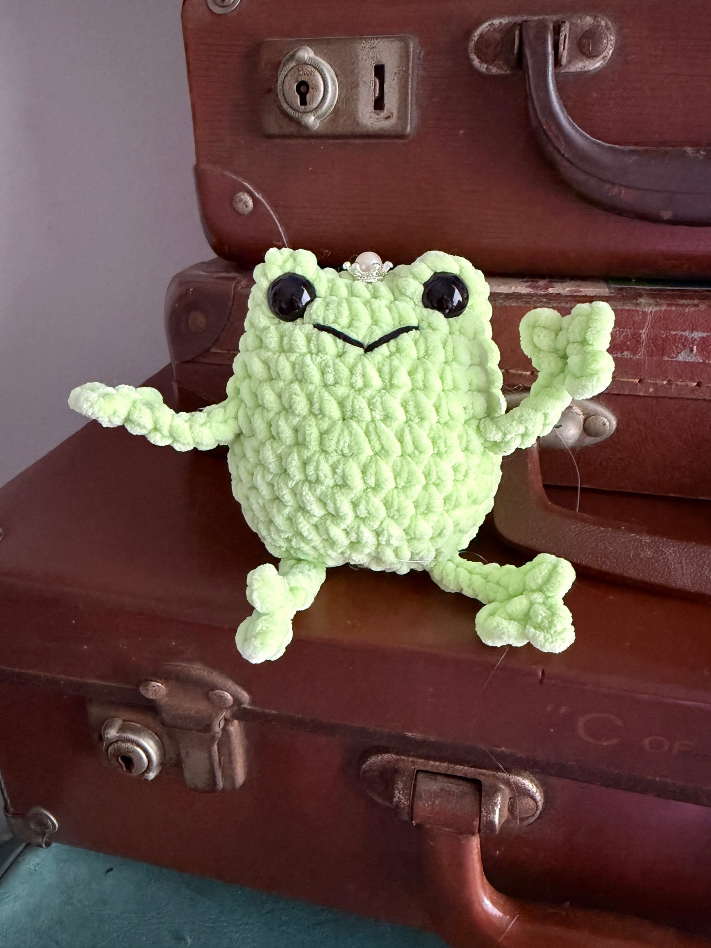 Crochet Squeaky Frog Prince