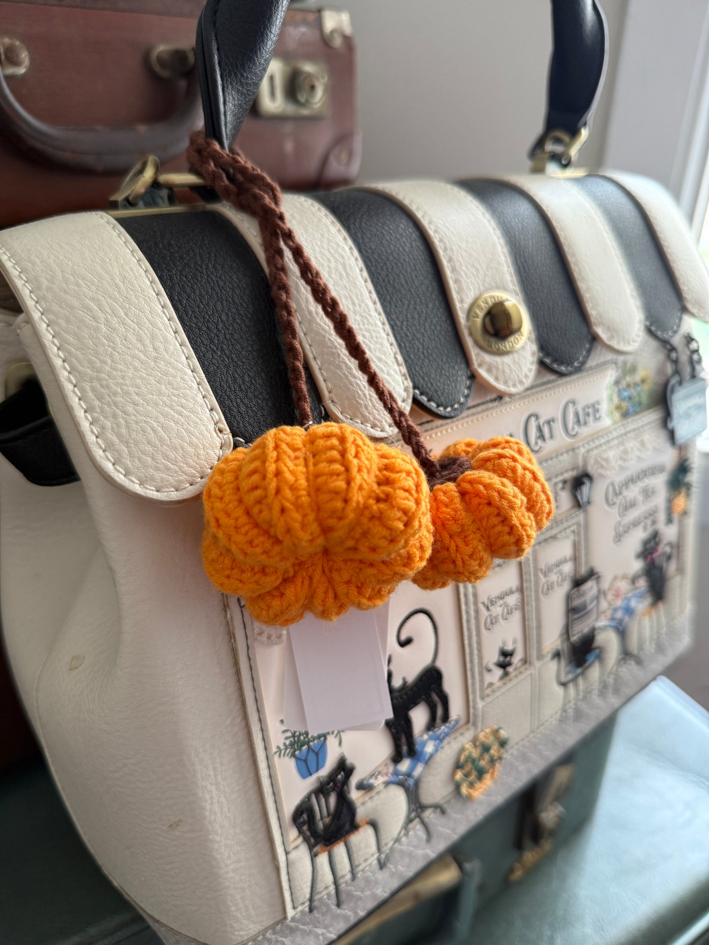 Crochet Amigurumi Charm — Decorative Car & Bag Accessory