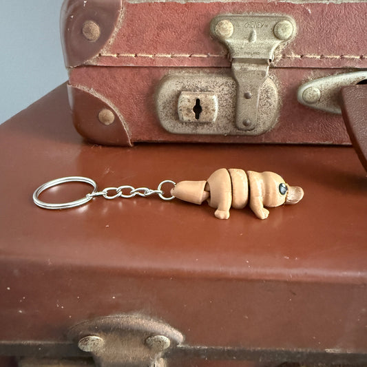 Jiggle Pet Plastic 3D Print Keychain  - Platypus