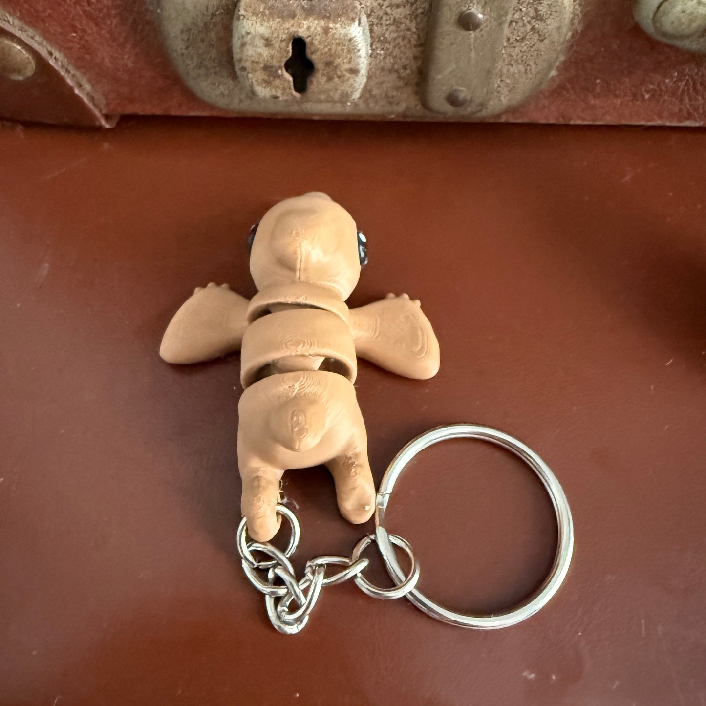 Jiggle Pet Plastic 3D Print Keychain  - Pterodactyl Dinosaur