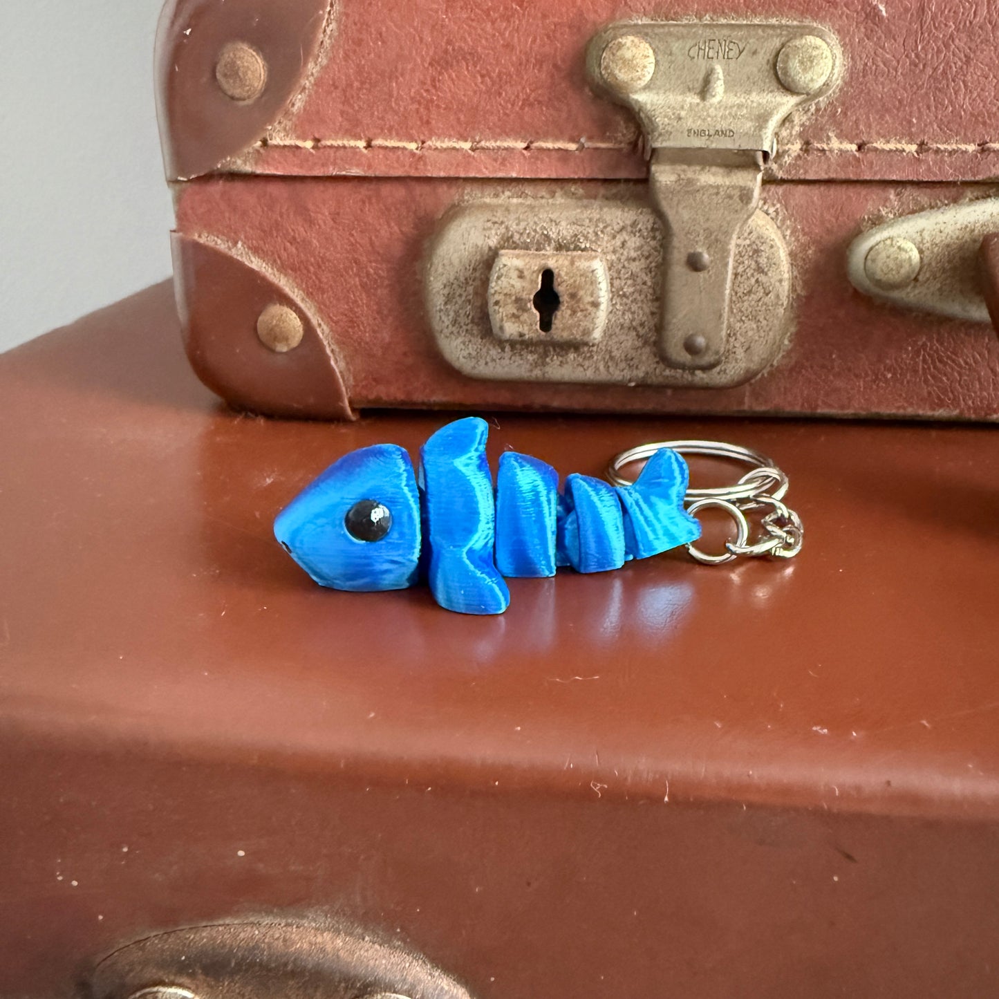 Jiggle Pet Plastic 3D Print Keychain - Shark
