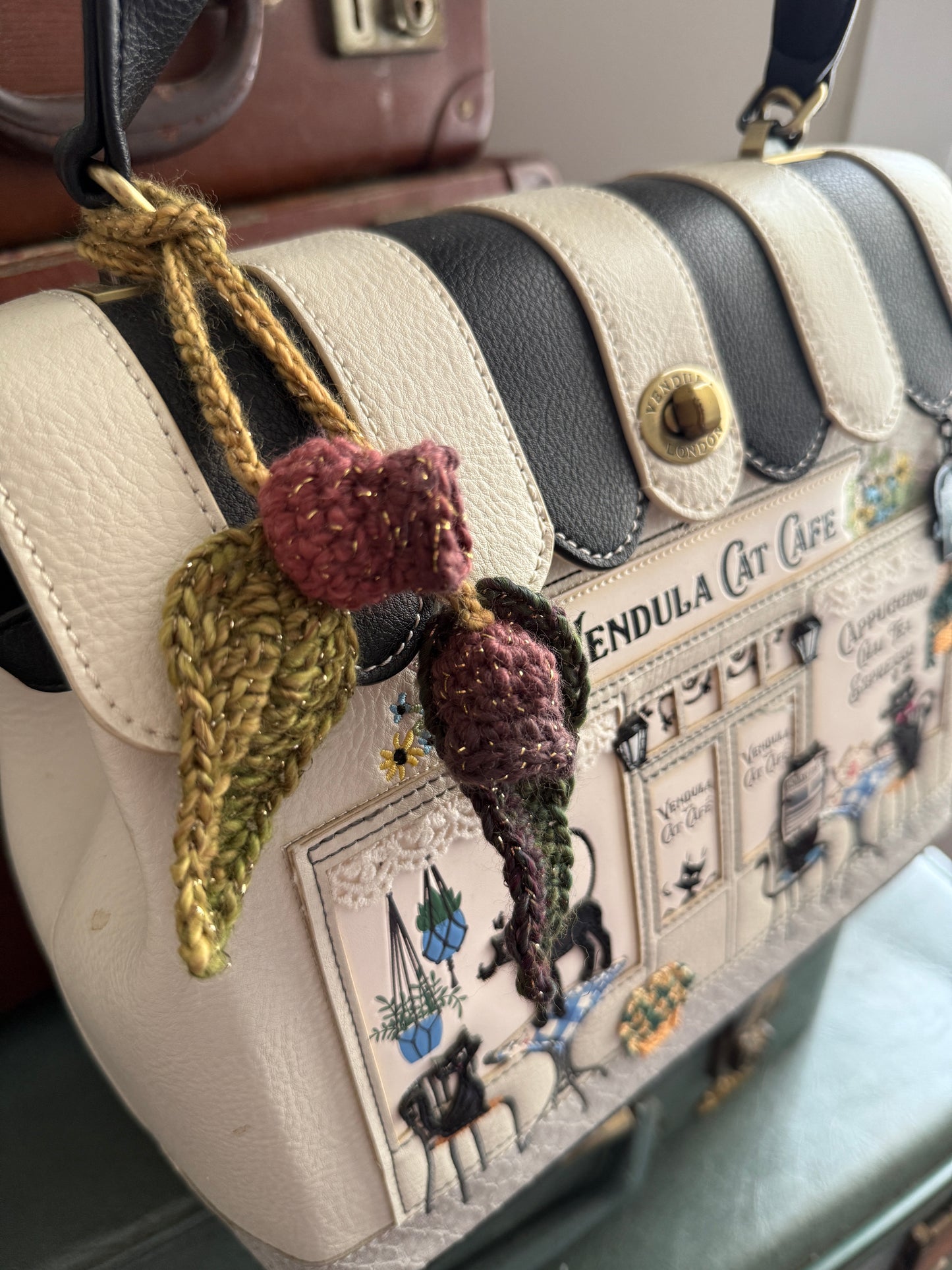 Crochet Amigurumi Charm — Decorative Car & Bag Accessory