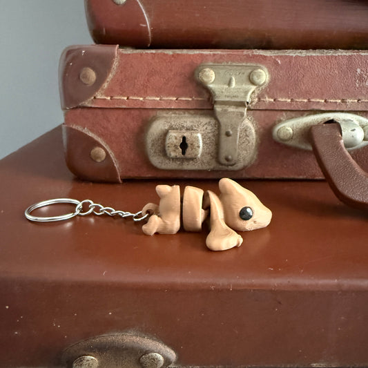 Jiggle Pet Plastic 3D Print Keychain  - Pterodactyl Dinosaur
