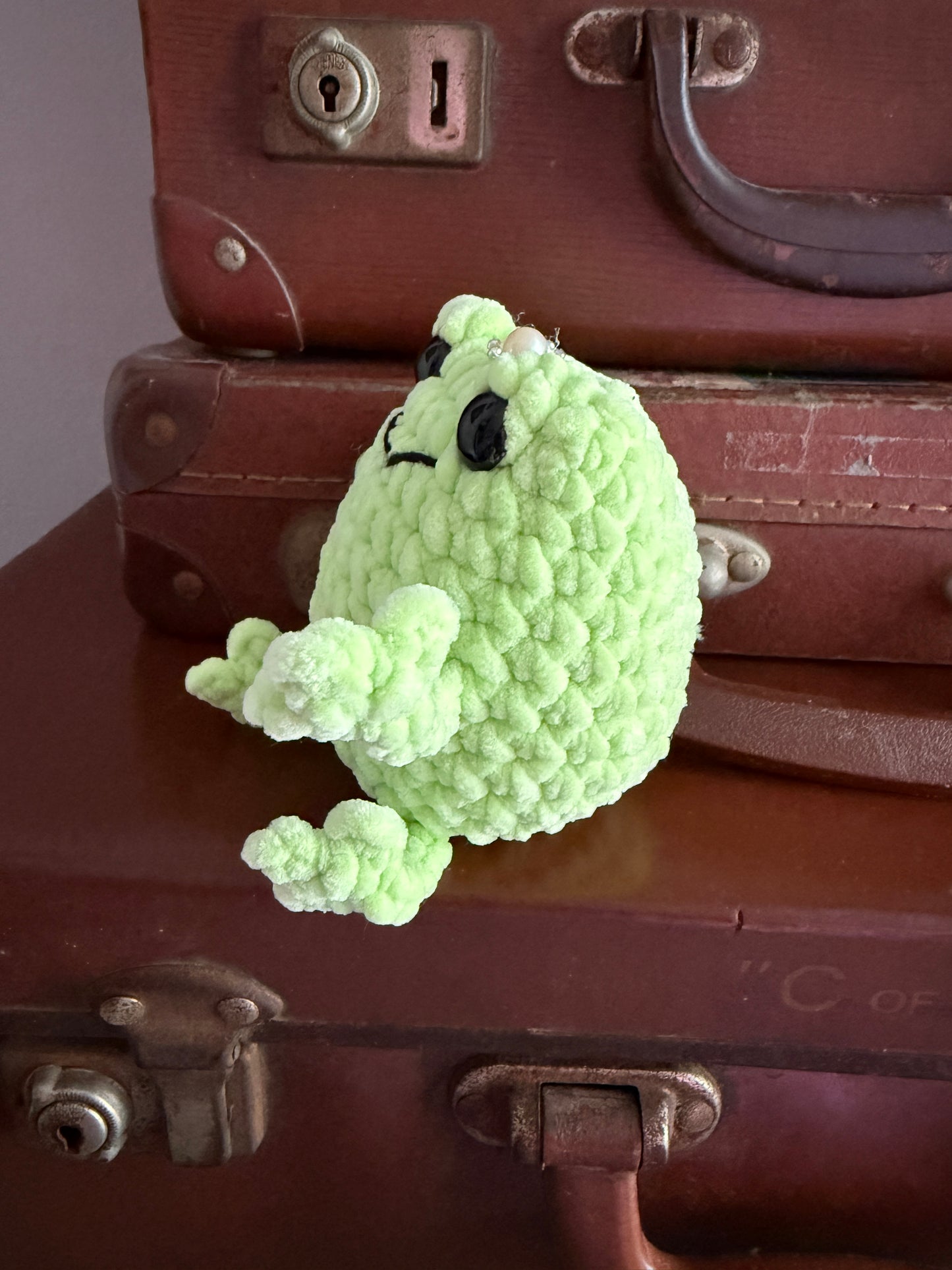 Crochet Squeaky Frog Prince