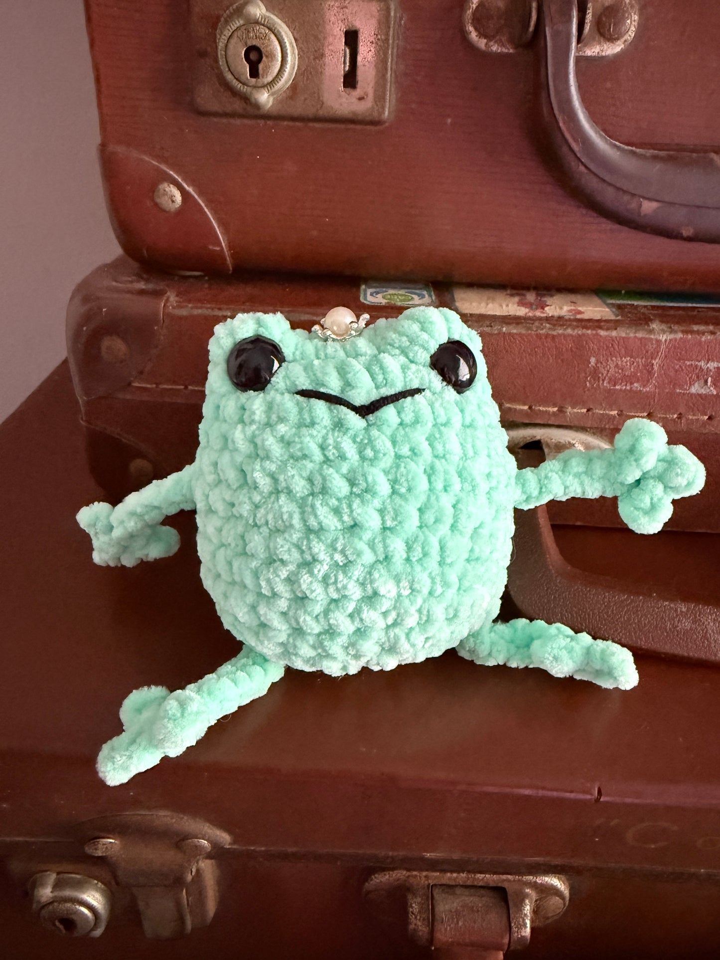 Crochet Squeaky Frog Prince