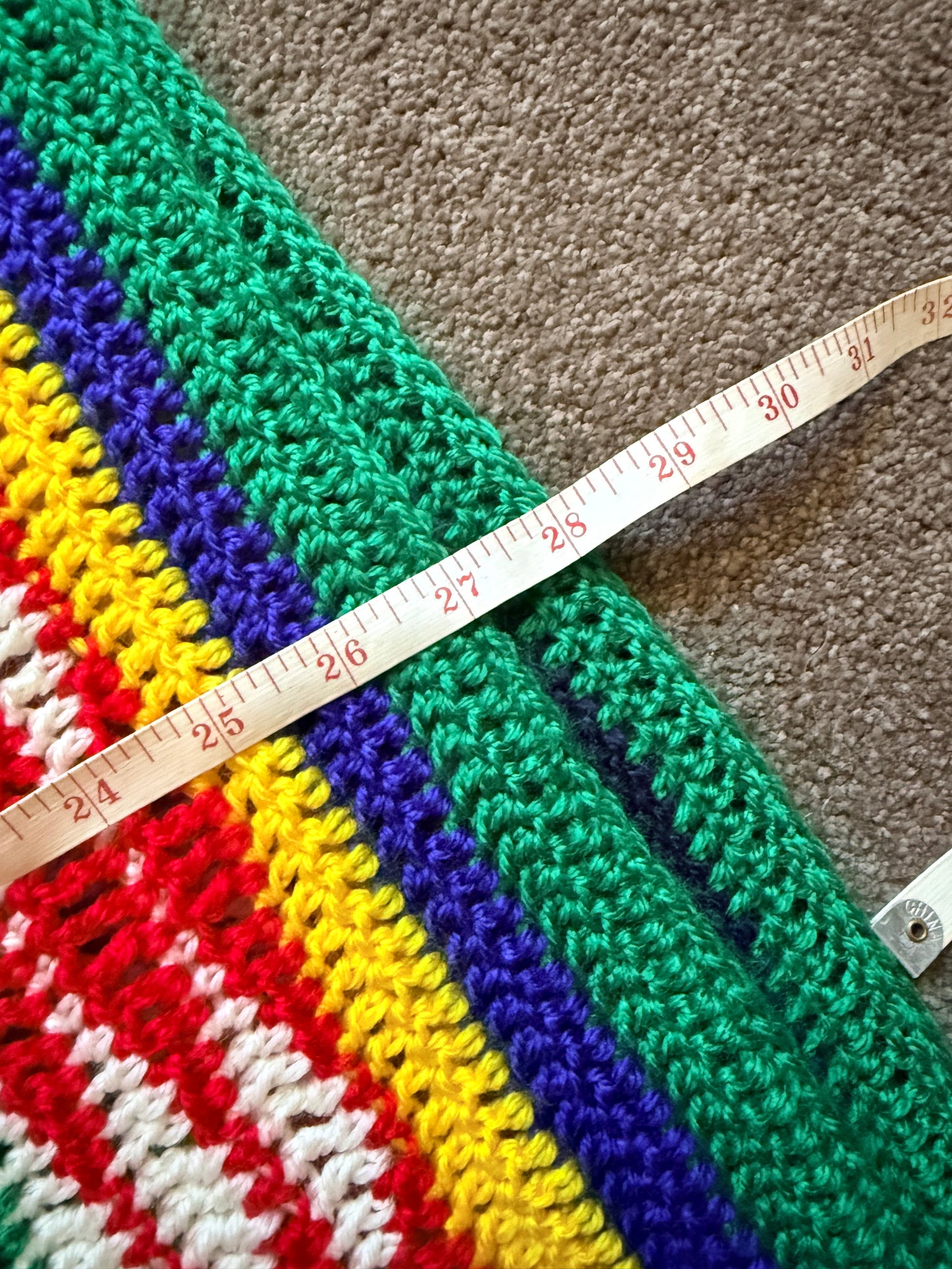 Handmade Crochet Acrylic Blanket – Wave Stitch Style – Handmade by Lyndsay