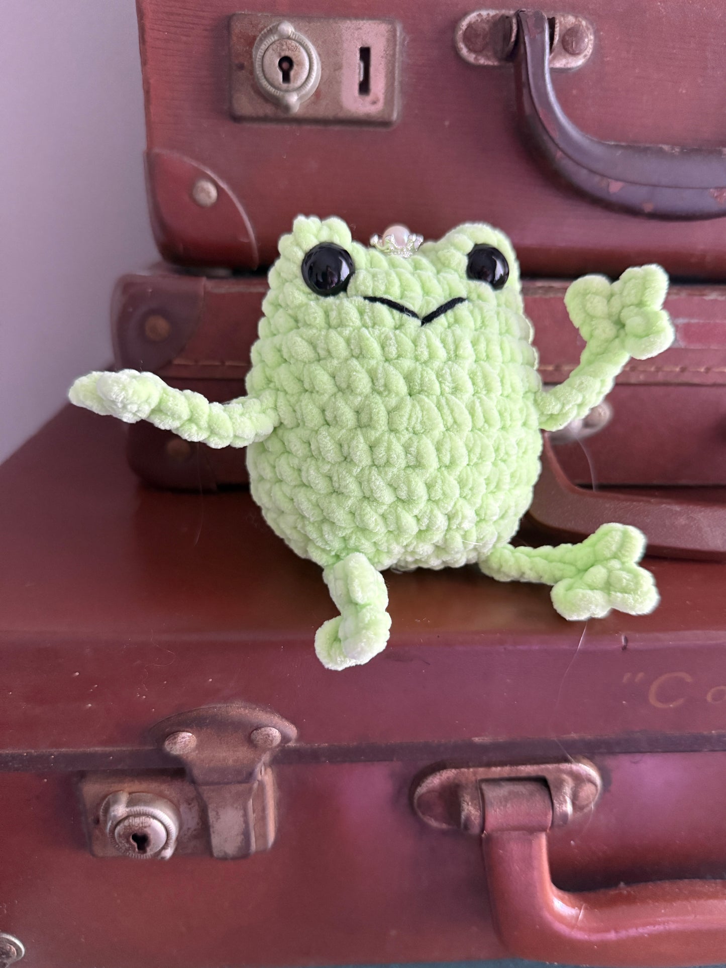 Crochet Squeaky Frog Prince