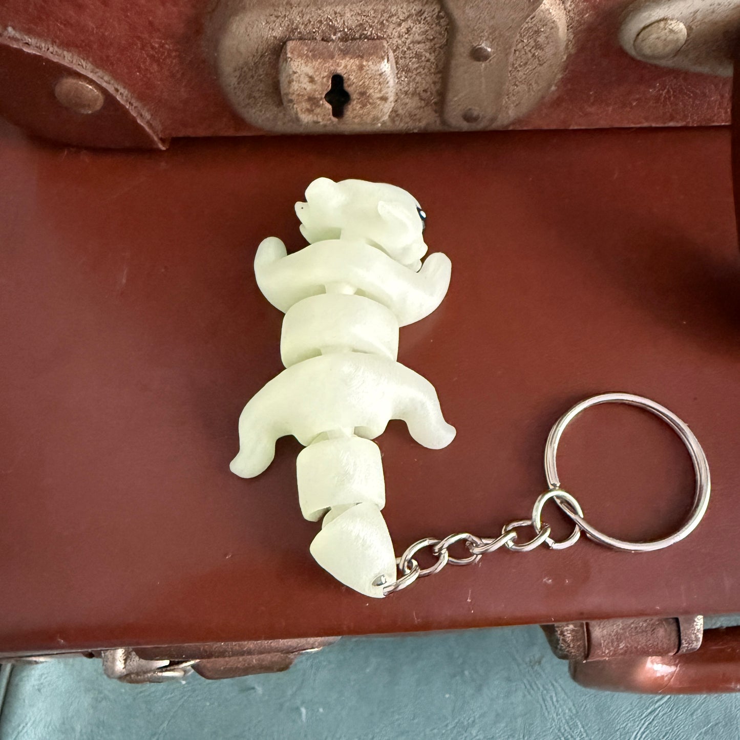 Jiggle Pet Plastic 3D Print Keychain  - Zou Dragon