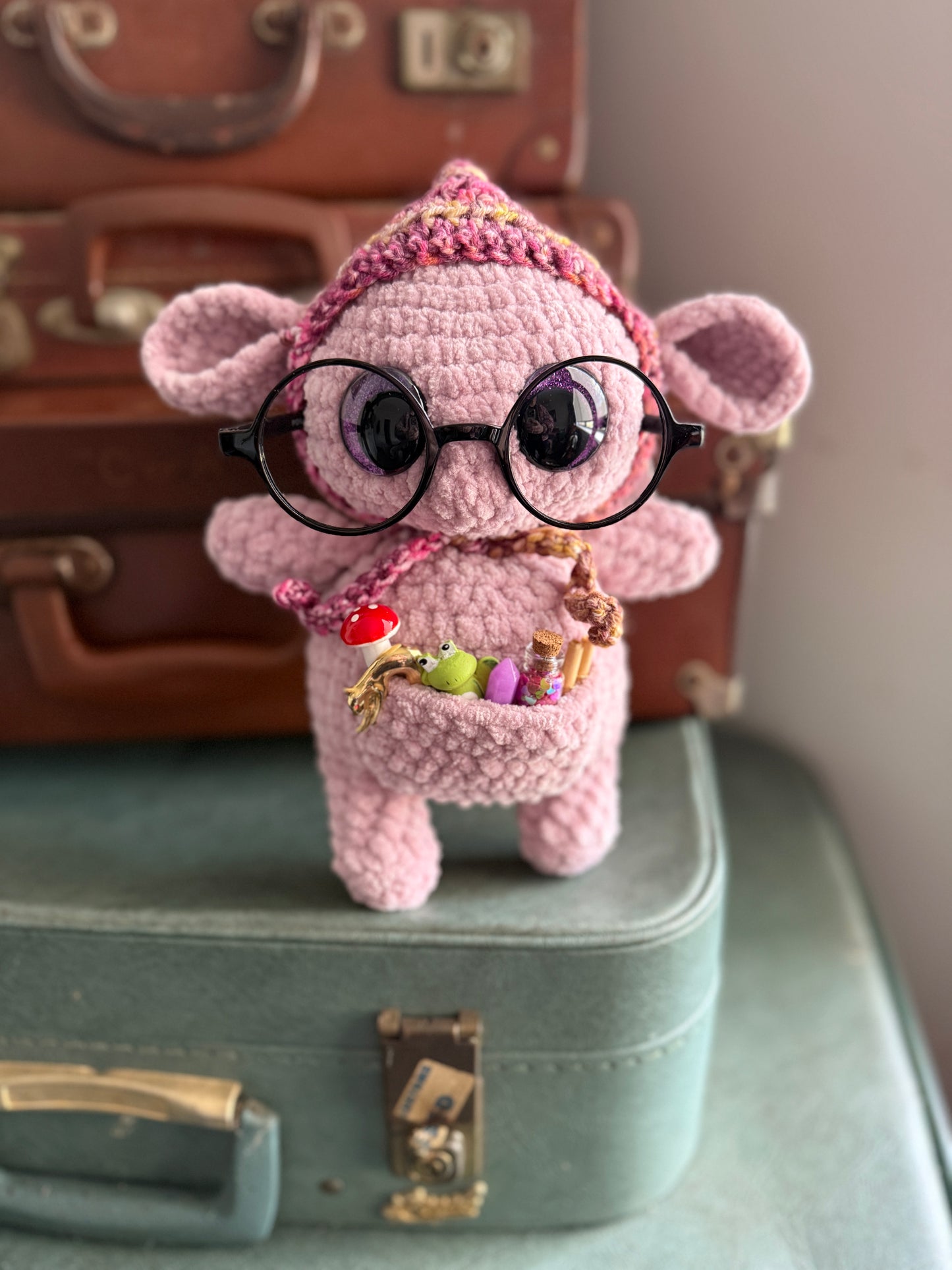 Glimmer Goblin — Handcrafted Crochet Plush (With Official Release Papers)
