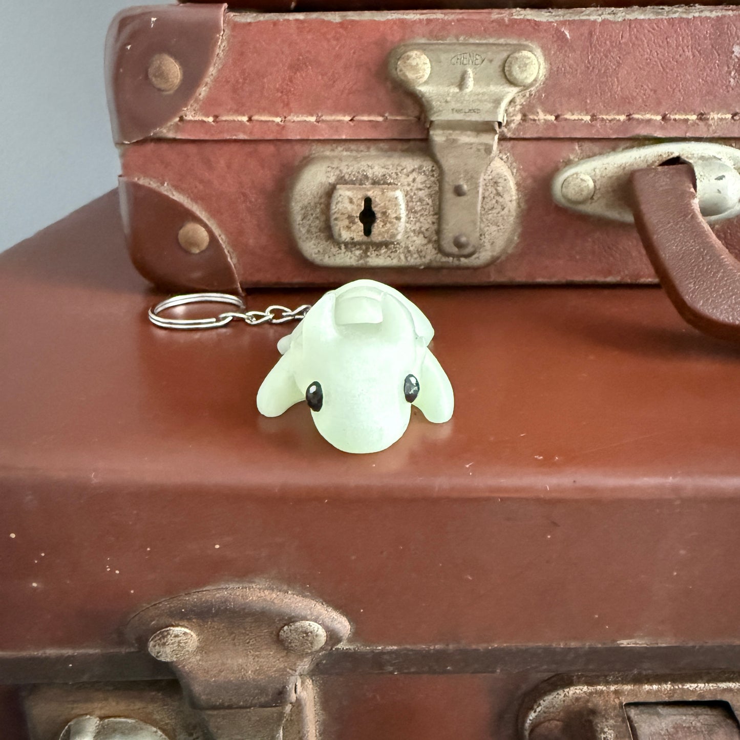 Jiggle Pet Plastic 3D Print Keychain  - Zou Dragon
