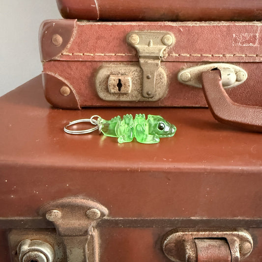Jiggle Pet Resin 3D Print Keychain - Crocodile