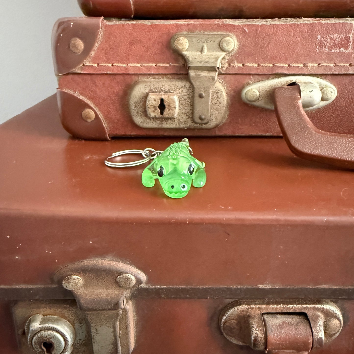 Jiggle Pet Resin 3D Print Keychain - Crocodile