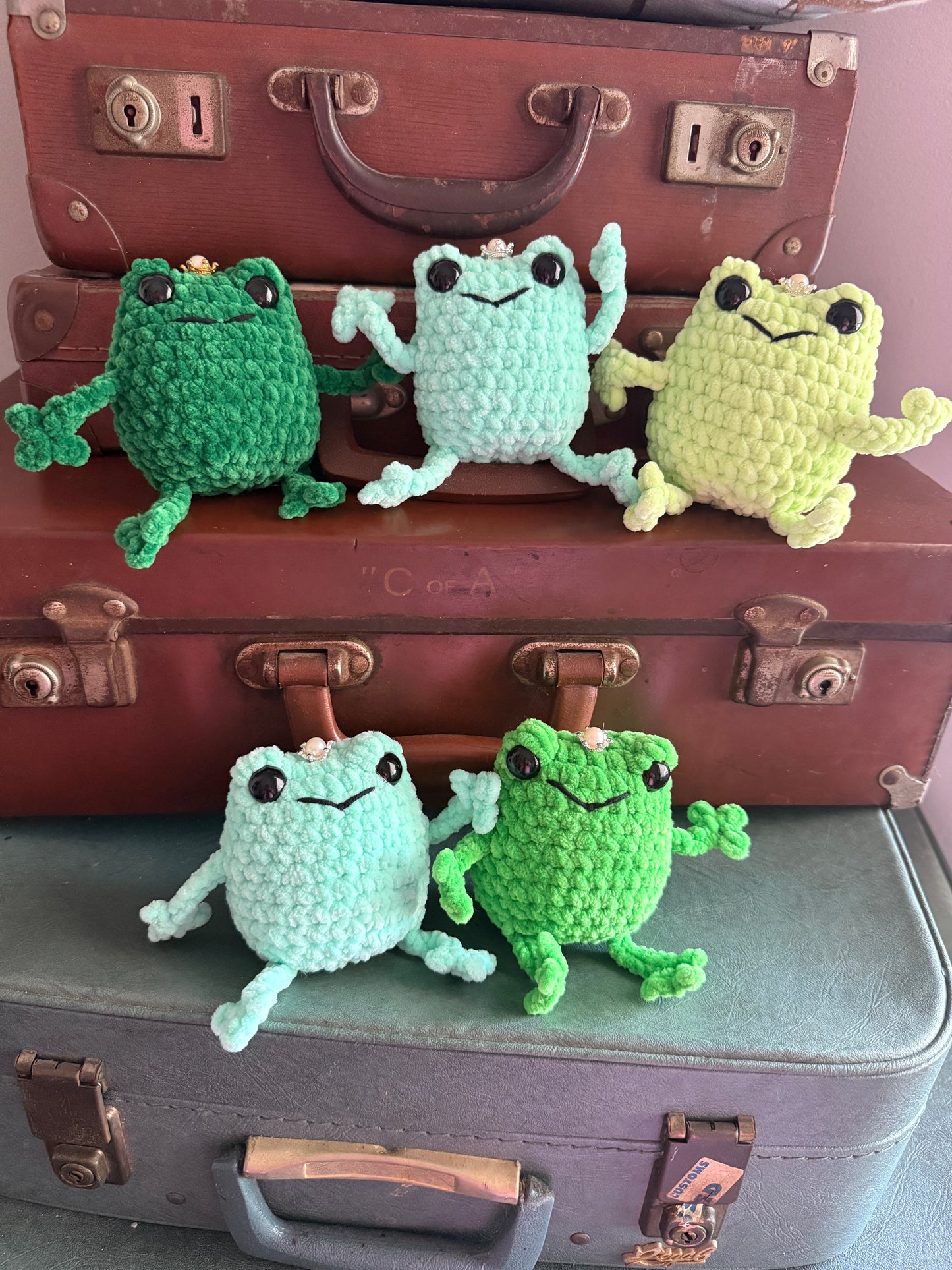Crochet Squeaky Frog Prince