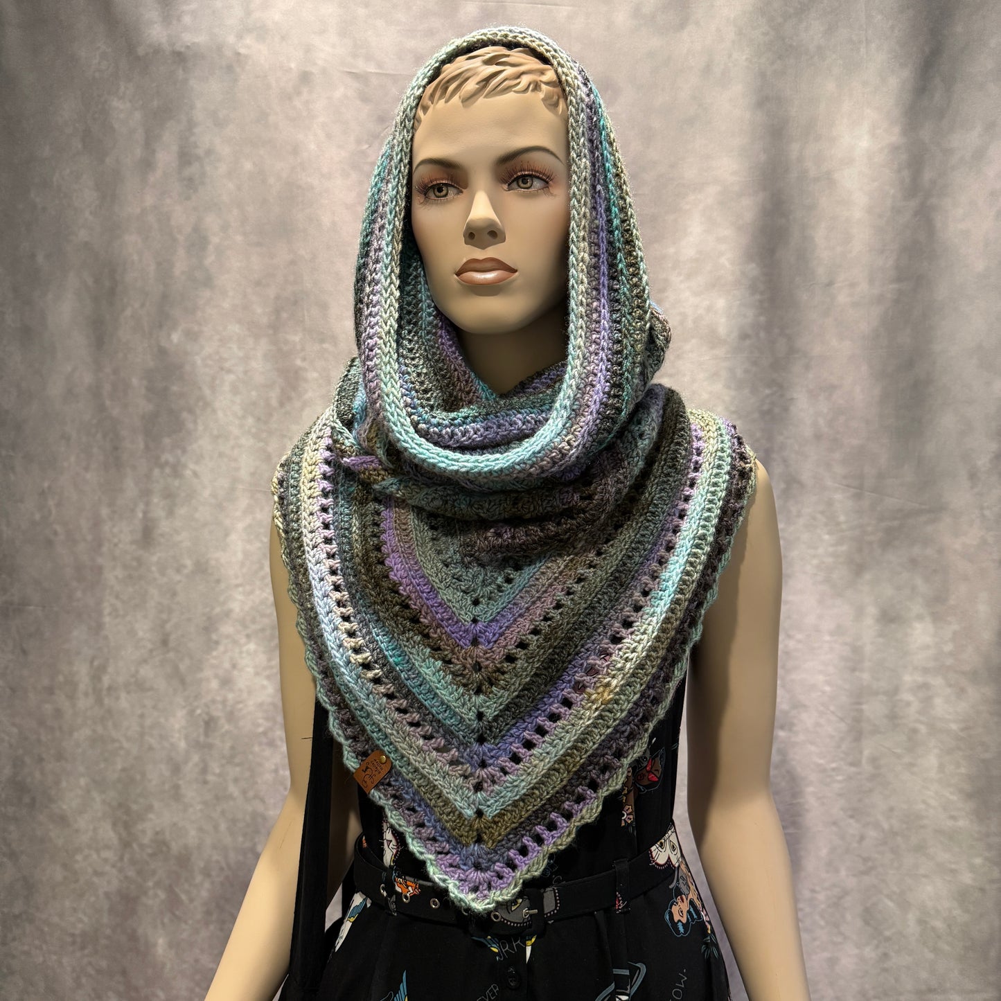 Oleander Hooded Scarf - Crochet Cowl