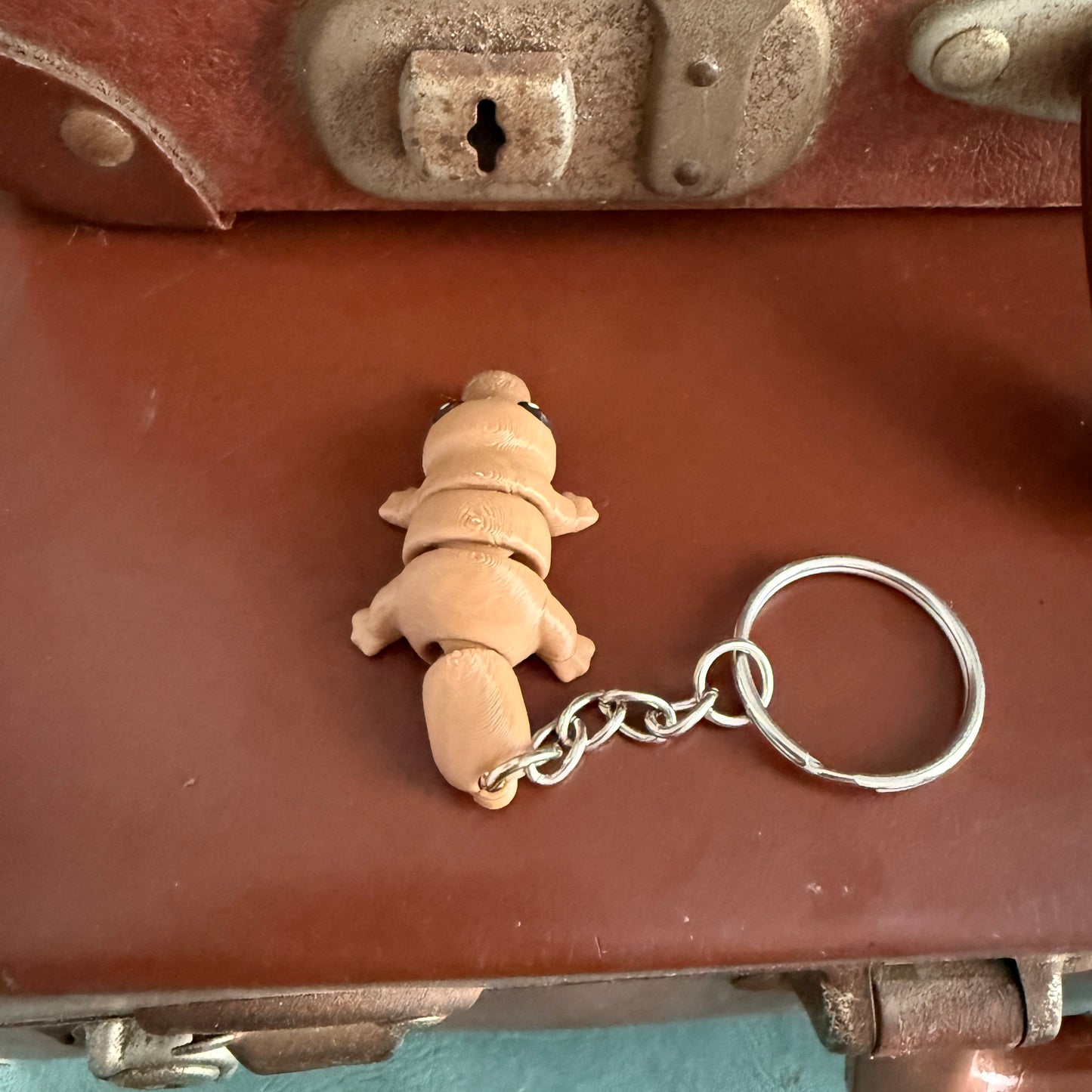Jiggle Pet Plastic 3D Print Keychain  - Platypus