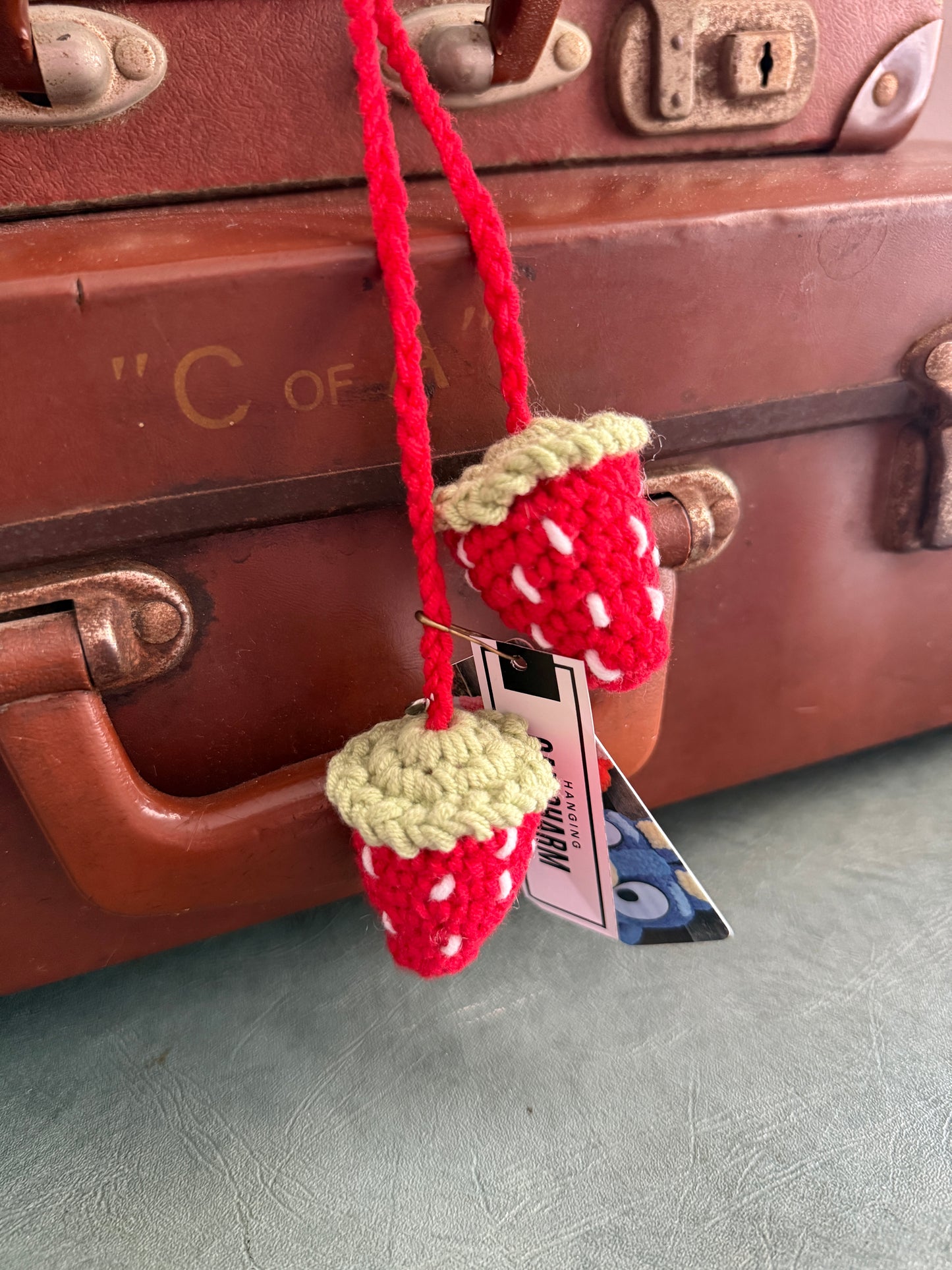 Crochet Amigurumi Charm — Decorative Car & Bag Accessory