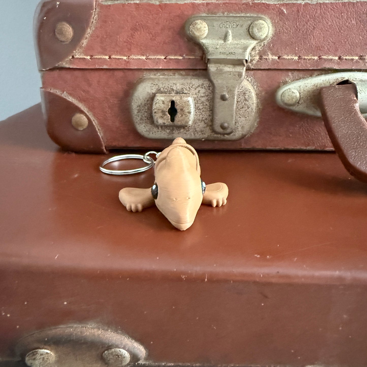 Jiggle Pet Plastic 3D Print Keychain  - Pterodactyl Dinosaur