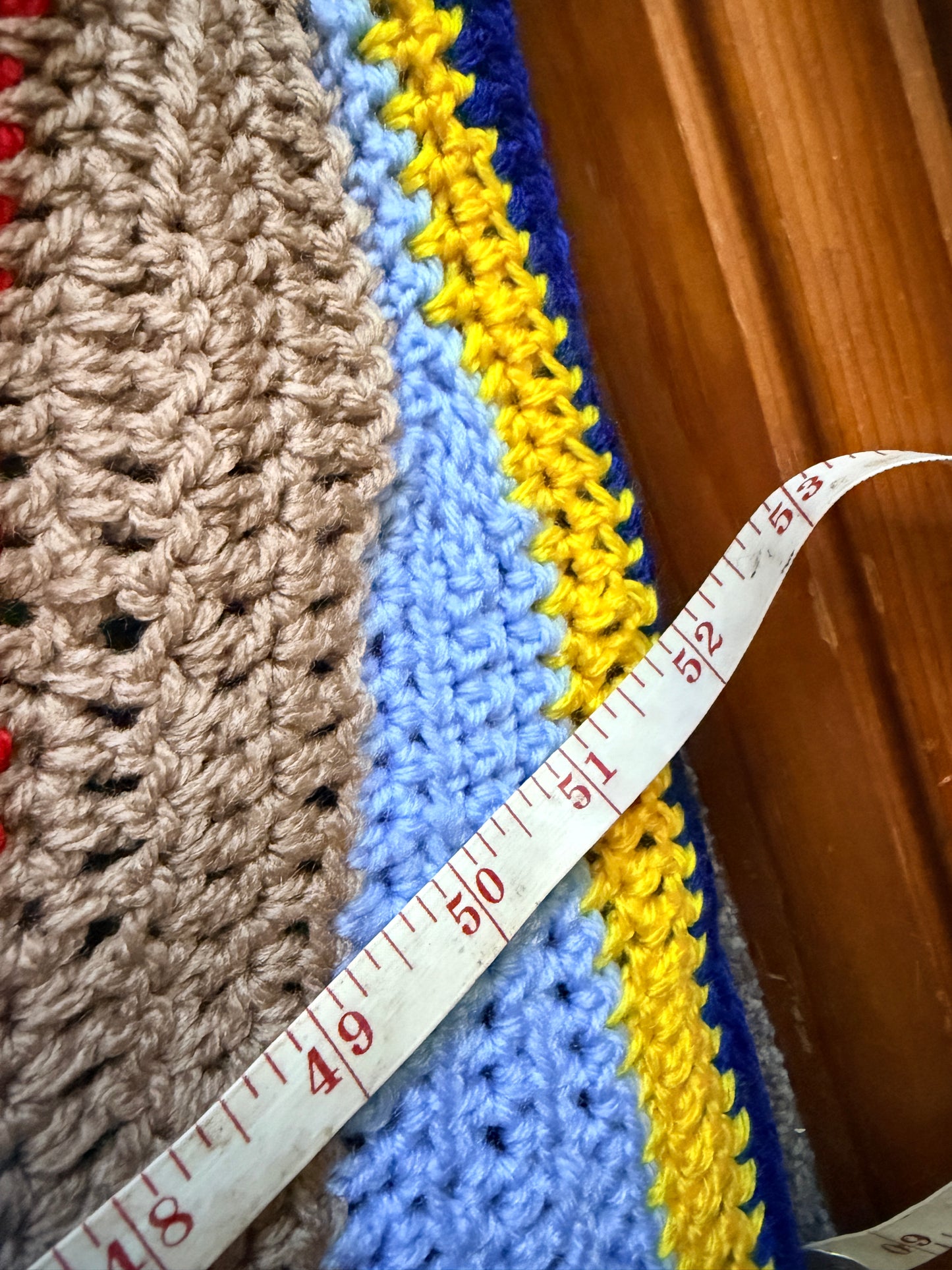 Freeform Irregular Circle Crochet Blanket – Handmade by Lyndsay