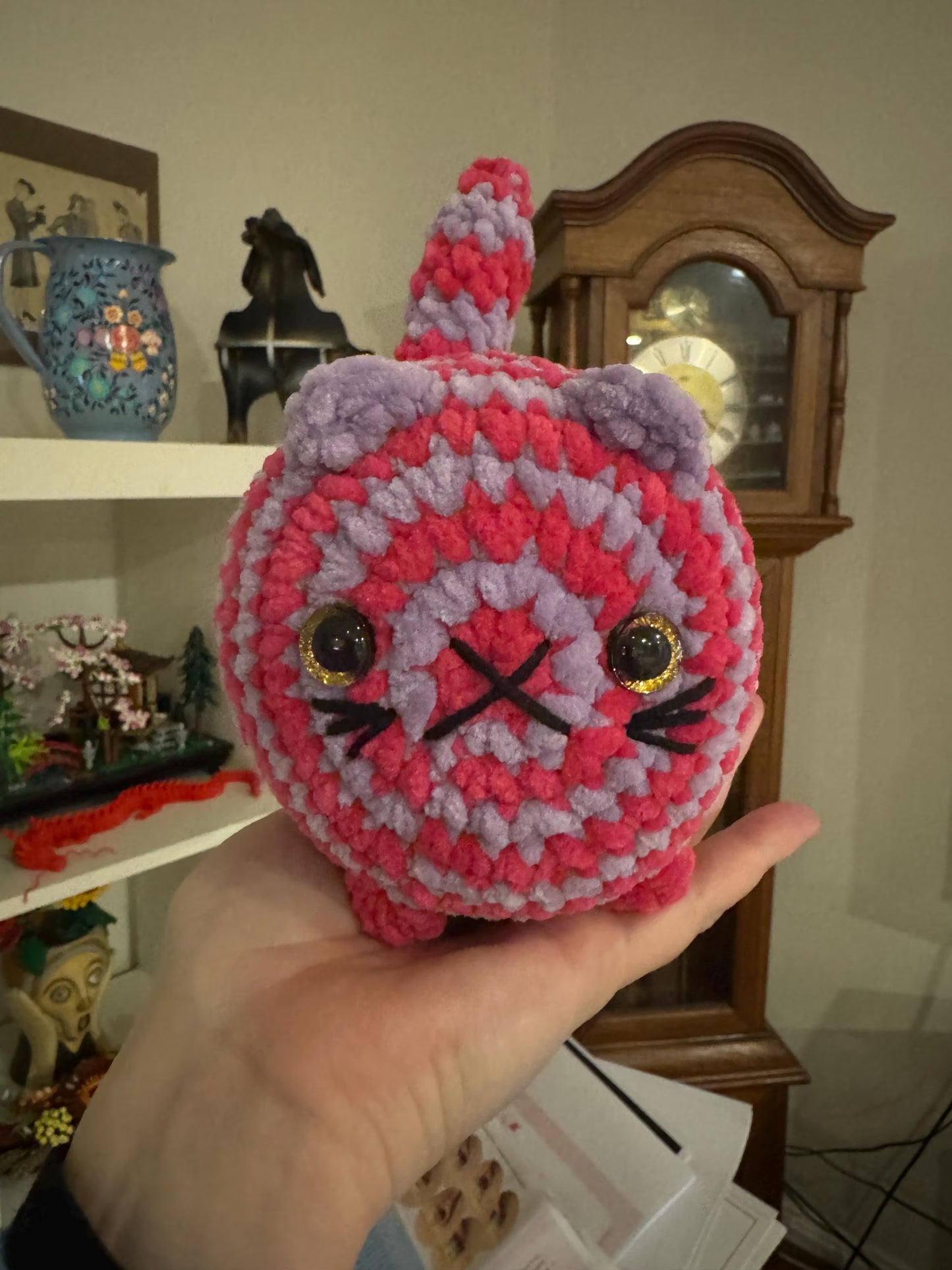 Crochet Loaf Kitty Cat Plush